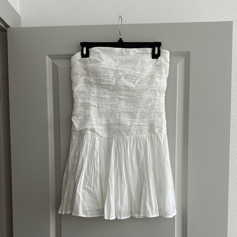Abercrombie White Strapless Dress